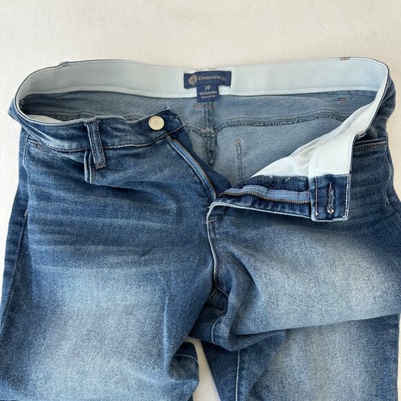 Democracy Womens Absolution Cropped Bootcut Jeans Size 16 Faded Blue Stretch - Picture 4 of 12